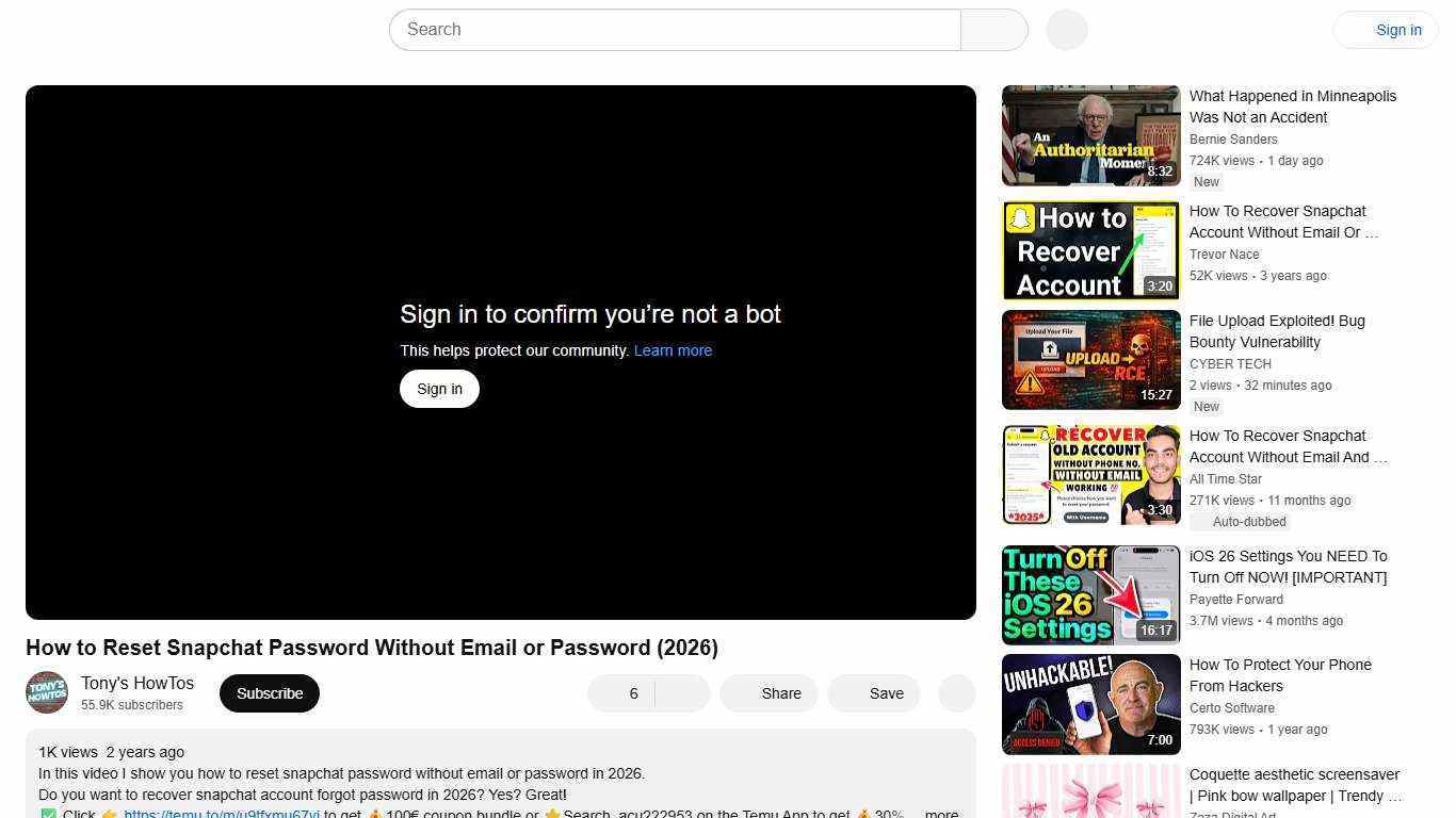 How to Reset Snapchat Password Without Email or Password (2026) - YouTube